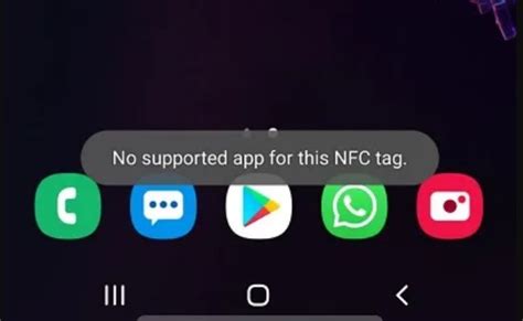 no nfc app supported samsung